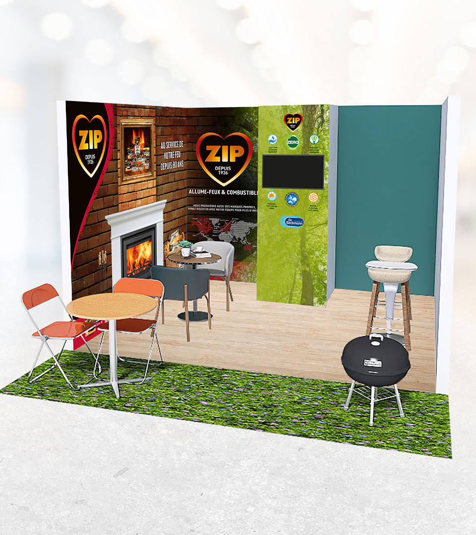 Zip exhibition indoor and outdoor