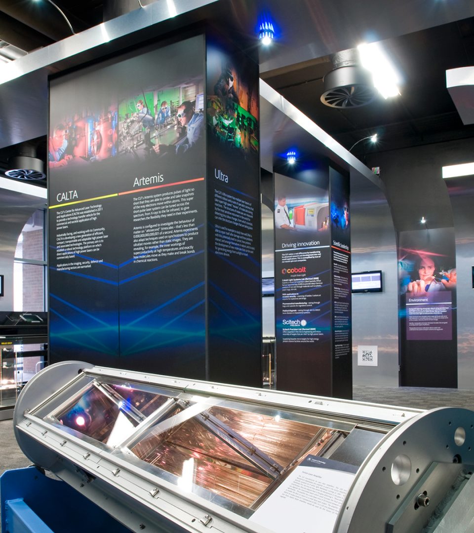 wall graphic in exhibition