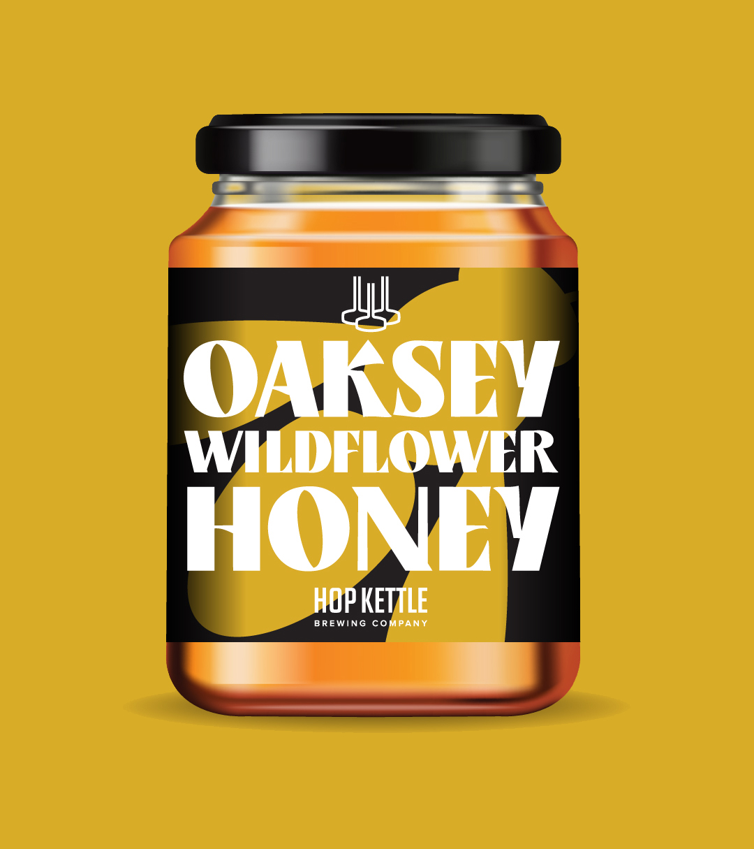 honey label 3D mock up