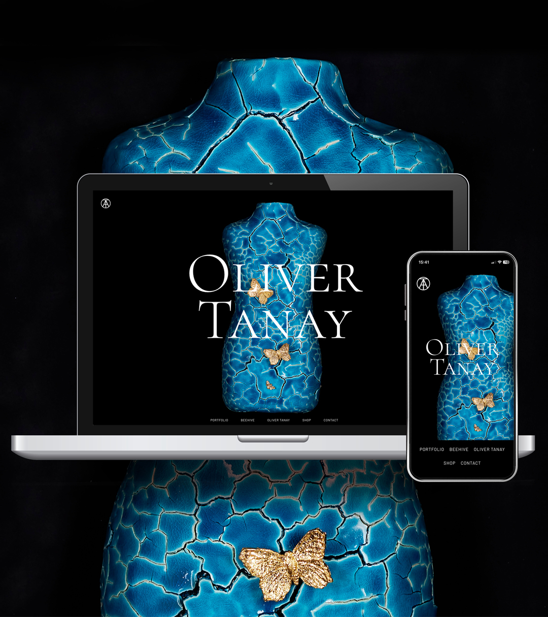 Oliver Tanay Website desktop screen